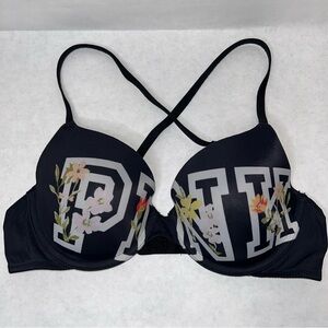 Victoria’s Secret PINK Bra 36B Wear Everywhere T-shirt Lightly Lined